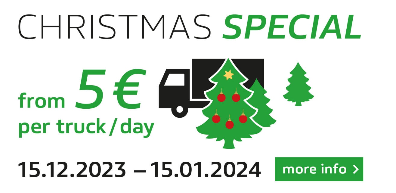 XXLKW Christmas Special Parken für 5 EUR / Tag
